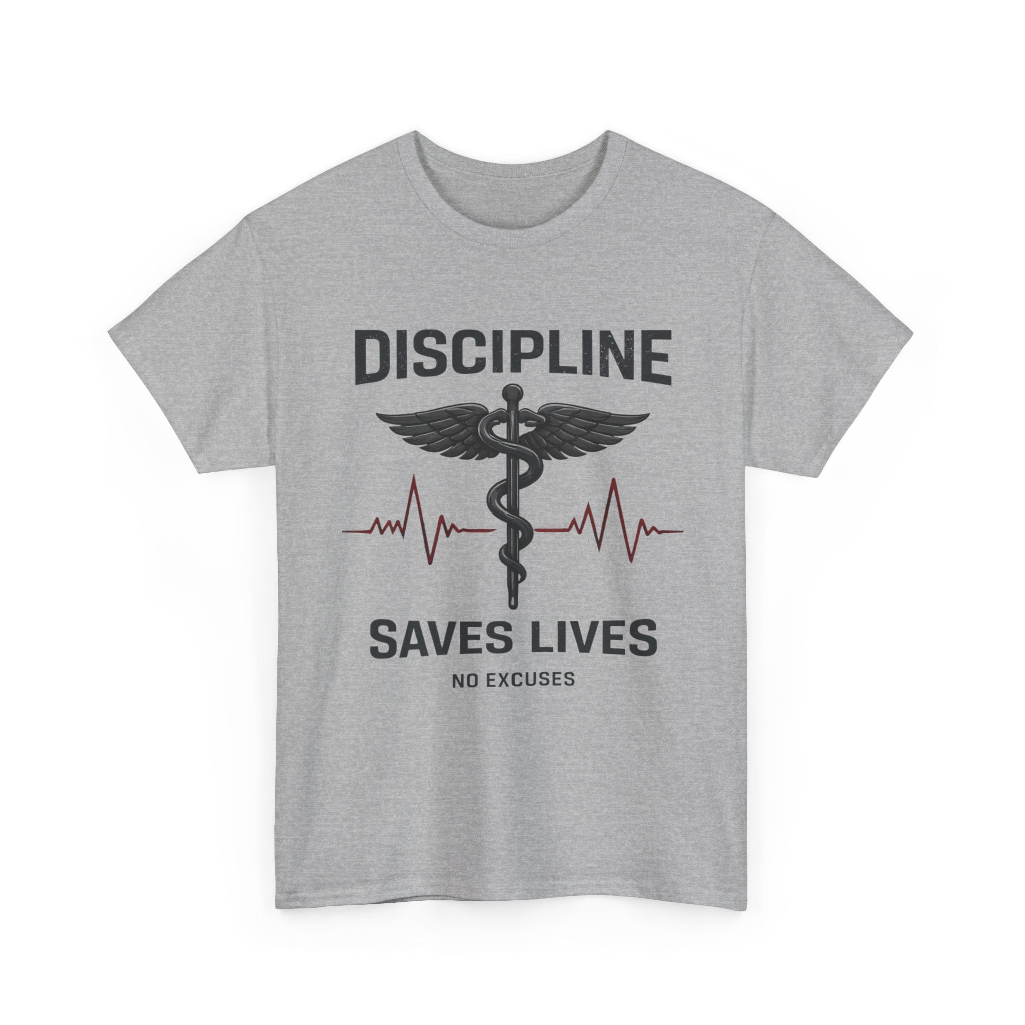 Discipline Saves Lives T-Shirt – Medical Motivation Graphic TeeU