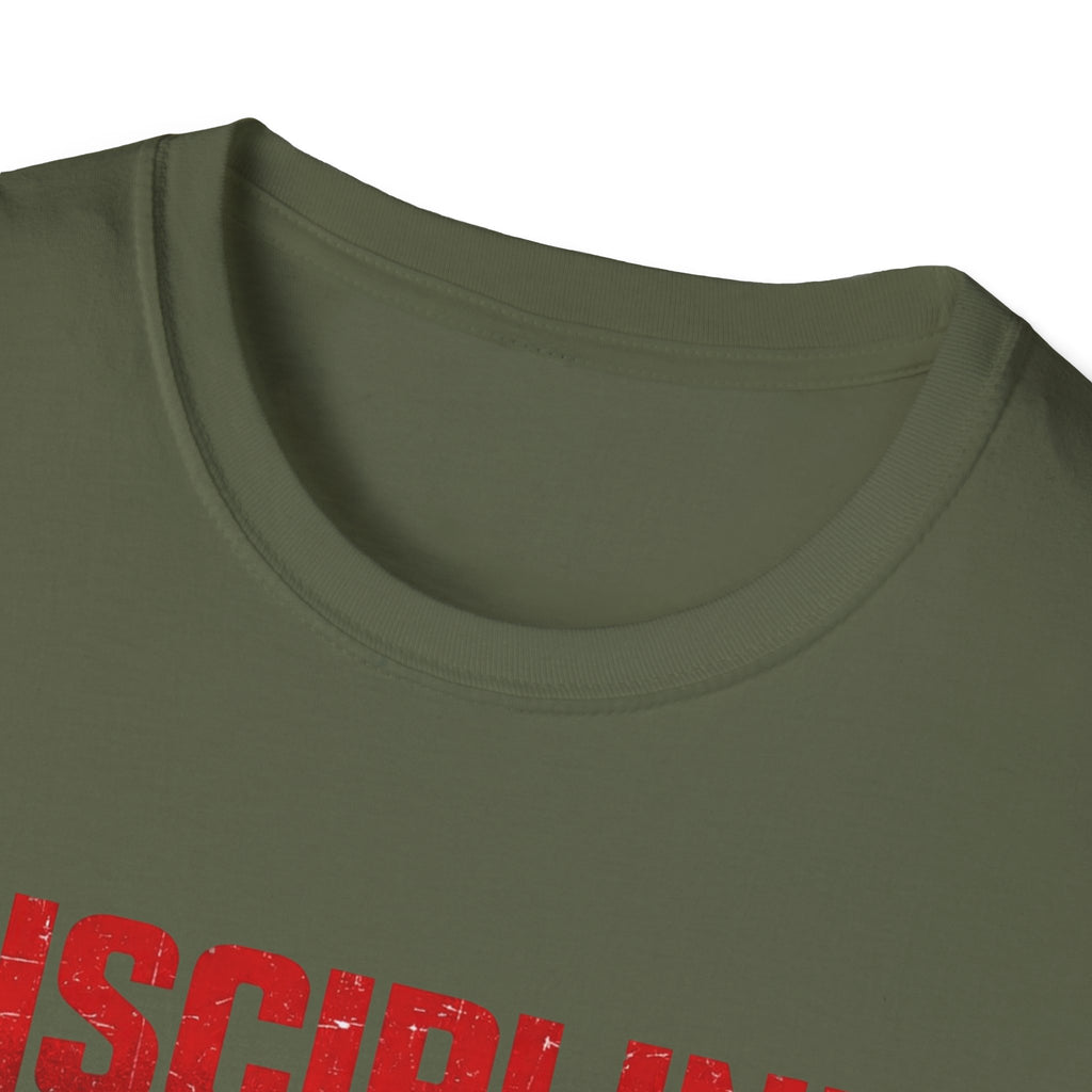 Discipline Before Glory T-Shirt – Motivational Gym Shirt, Fitness Mindset Tee, Workout ApparelU